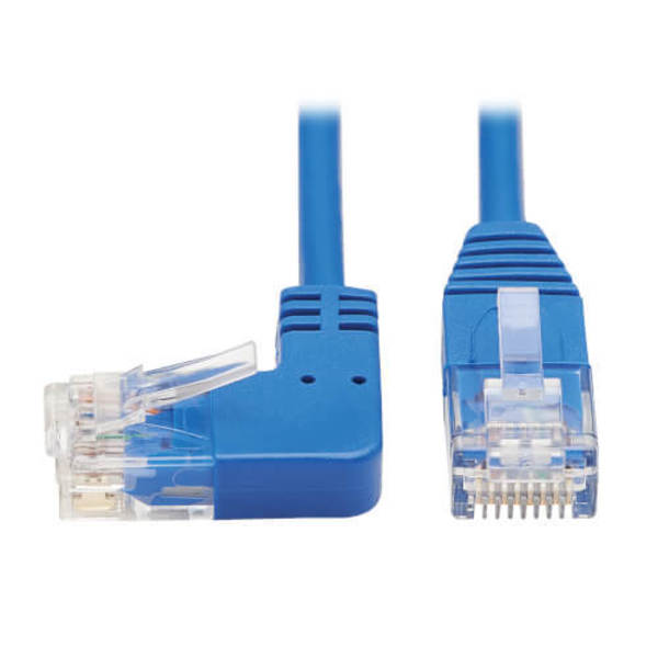 Tripp Lite Left-Angle Cat6 Gigabit Molded Slim Utp Ethernet Cable (Rj45 N204-S15-BL-LA